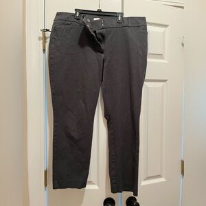 Loft curvy skinny ankle gray pants, size 16